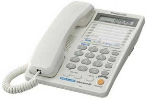 Телефон Panasonic KX-TS2368 2 телефонные линии техсторонняя конференц-связь ЖК-дисплей Спикерфон однокнопочный набор автодозвон разъем для гарнитуры 